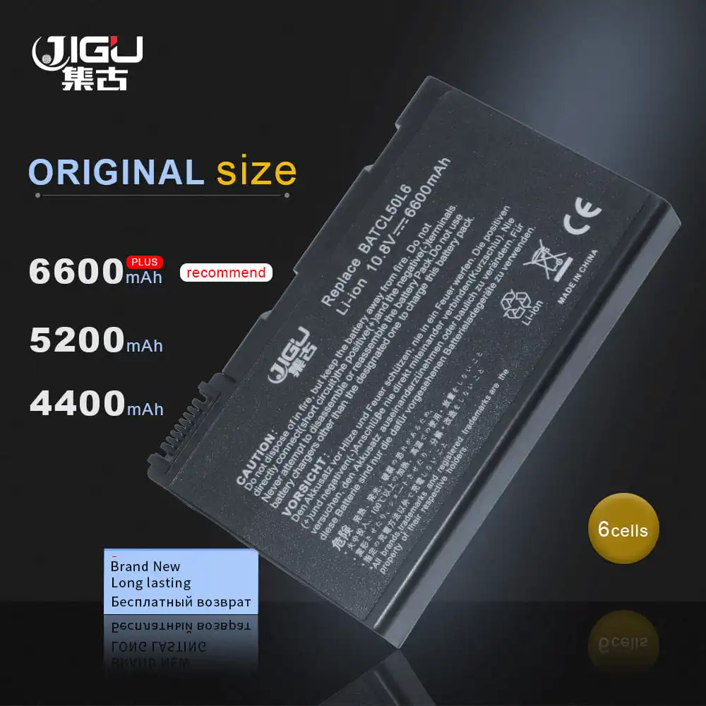 JIGU Laptop Battery For Acer Aspire 3100 5100 9110 Series BATBL50L6 BATCL50L6 5102WLMI|battery for acer aspire|battery acerlaptop battery |