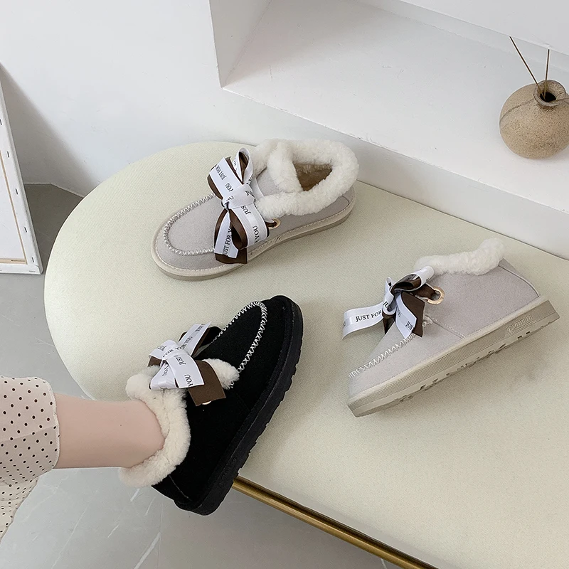 Женские кожаные полусапожки на шнурках Зимние женские ботильоны плоской подошве