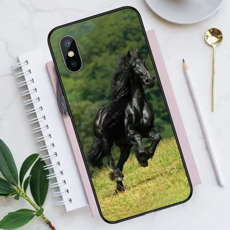 

Horse, idyllic, cool sweaty horse Phone Case for iPhone 11 12 mini pro XS MAX 8 7 6 6S Plus X 5S SE 2020 XR