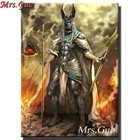 Алмазная 5d картина с изображением богов старого Египта, мозаика из квадратных и круглых страз сделай сам, египетские орки, вышивка, домашний декор