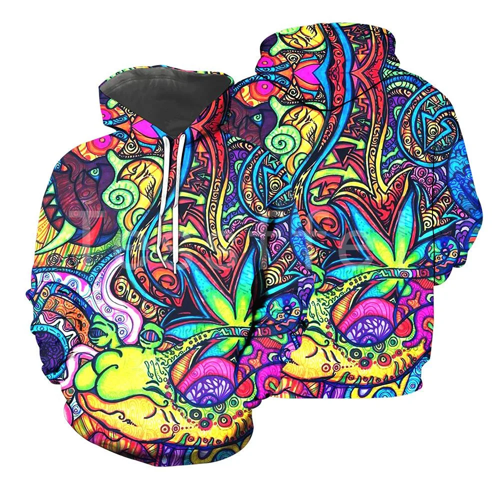 Tessffel Hippie Psychedelic 3D Print 2021 New Fashion For Men/Women Hooded Sweatshirt Zipper Hoodies Casual Unisex Pullover H08 | Мужская