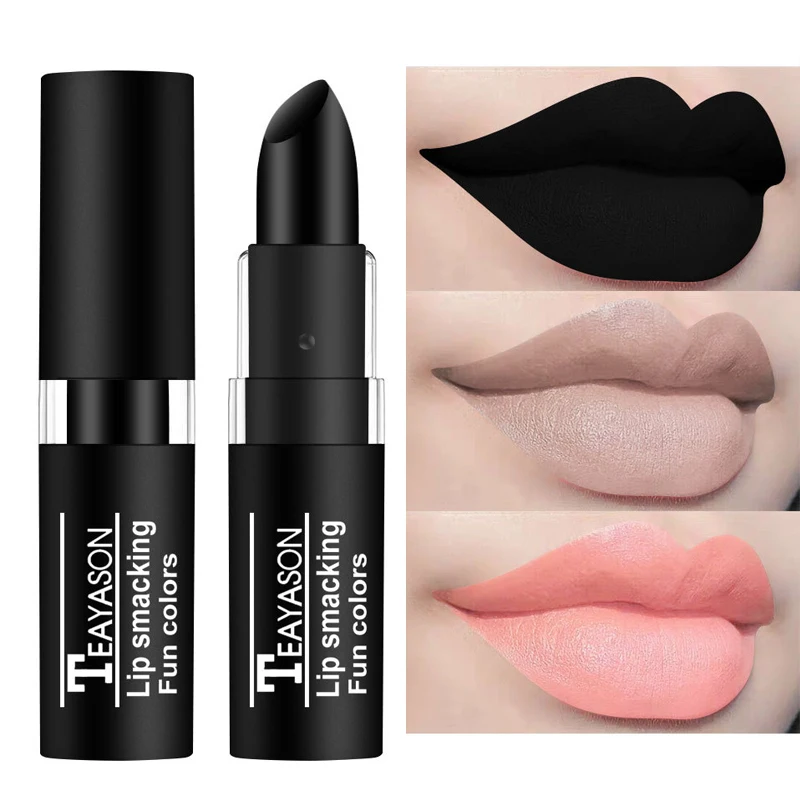

Matte Lipstick Vampire Long Lasting Sexy Matte White Black Green Nude Lip Gloss Velvet Lipsticks Lips Makeup Cosmetics 12 Colors