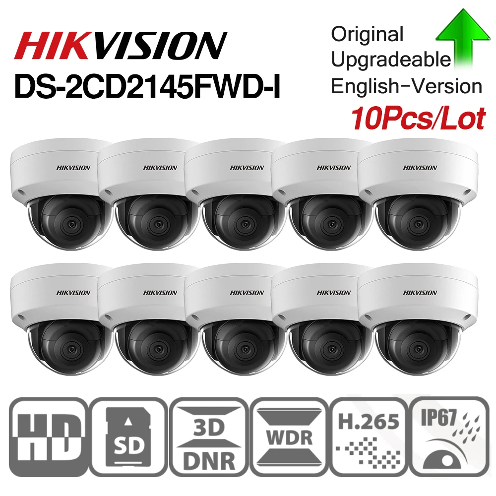 Предпродажа Hikvision DS 2CD2145FWD I ИК купольная камера POE видео безопасности 4MP 30M IR IP67 IK10