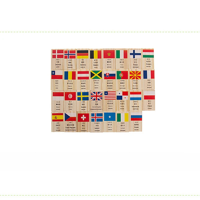 Новинка 2020 г. флаг страны домино для раннего развития детей обучающая