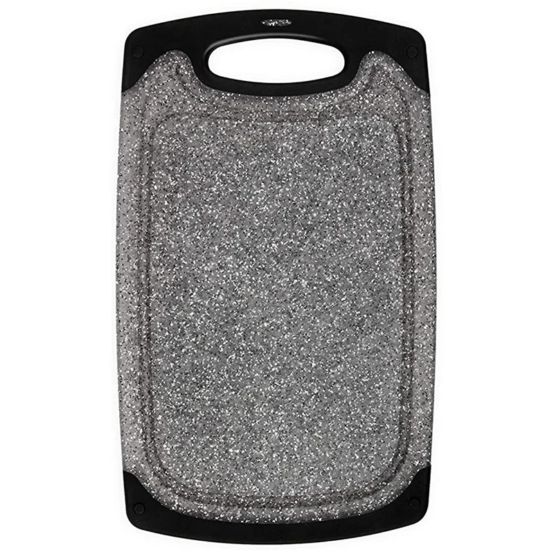 

Reversible Cutting Board Set of 3, Plastic Chopping Board for Kitchen, Non-Slip Design with Easy Grip Handle, BPA Free