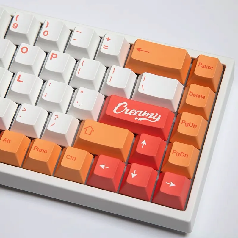    GMK Peach PBT  141 ,    Cherry Profile DYE-SUB    Cherry MX Switch 61 64 84 108