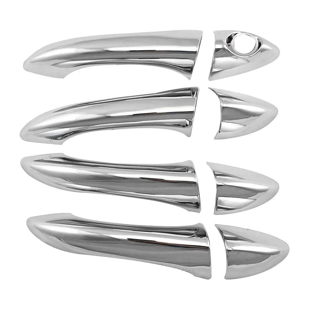 Для X5 2000-2003 автомобиля снаружи 4 дверные ручки Крышка хромированная наклейка авто