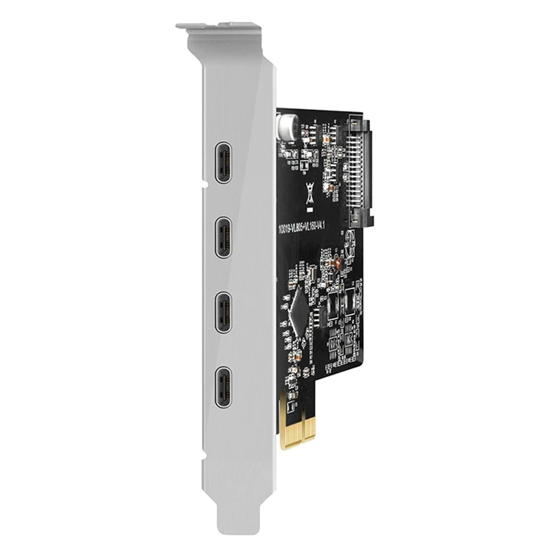 Плата расширения Pci-E на Dual Type-C USB3.1 4 порта 5 Гбит/с высокоскоростной адаптер Type C