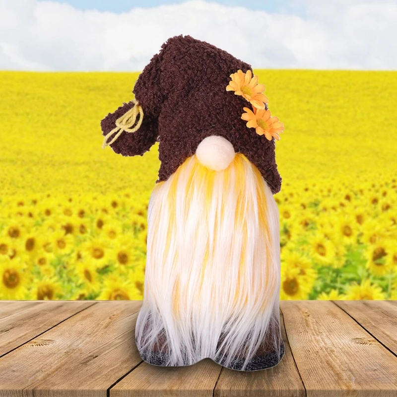 

Spring Easter Sunflower Gnome Tomte Nisse Swedish Elf Farmhouse Kitchen Decor M17D