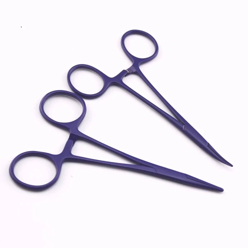 12 5 см гемостат для вытаскивания шерсти домашних животных разноцветные