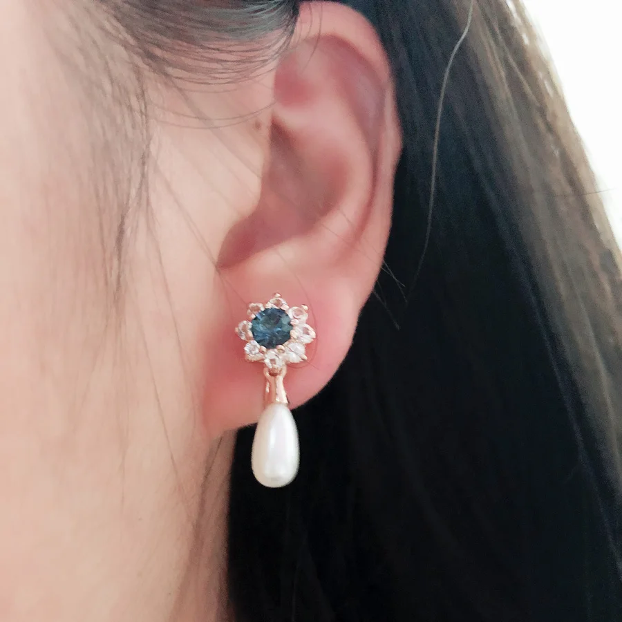 Серьги-клипсы без пирсинга ювелирные изделия на день матери модные