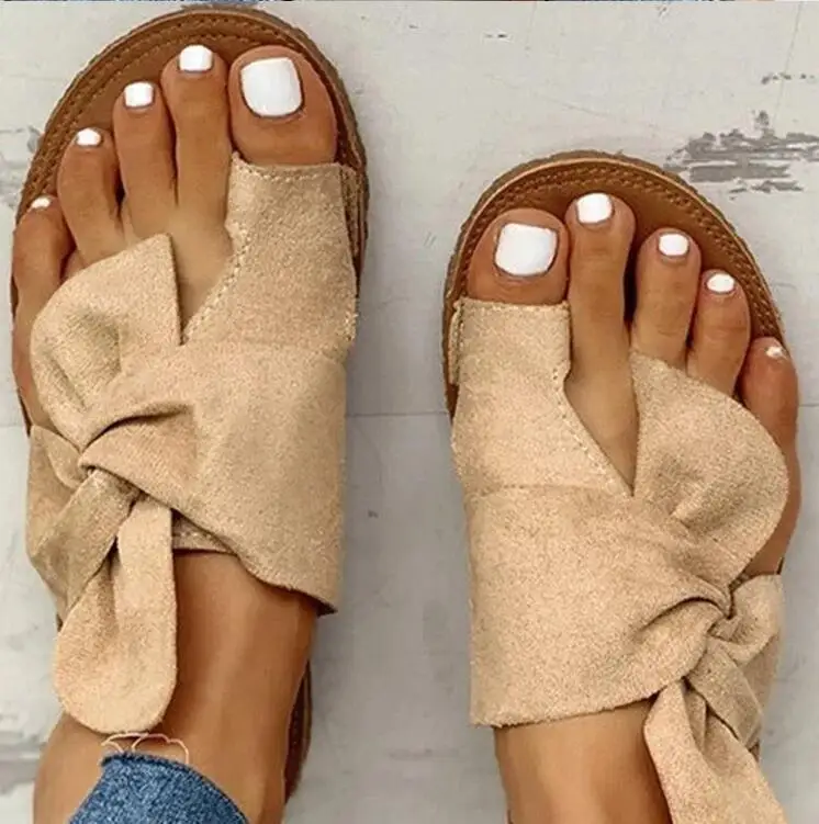 2021 Sandalias casuales Sandalias con hebilla de tobillo abierto para mujer Plataforma delantera abierta Zapatos de moda con laz