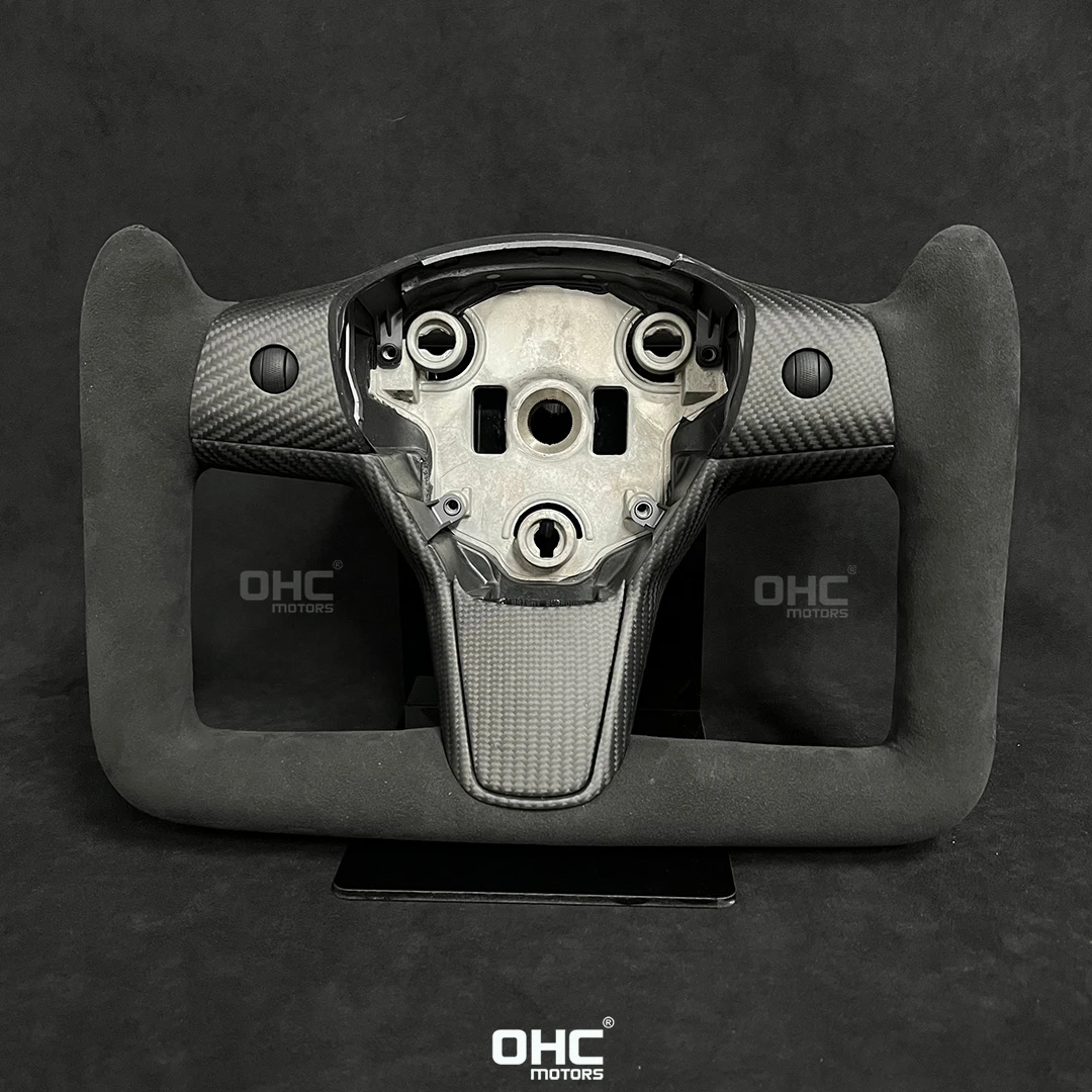 

Real Carbon Fiber Steering Wheel Compatible for Tesla Model 3 Model Y