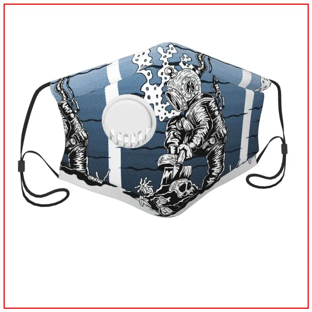 

Kids Men Women face mask LOOKING IN THE DEEP Military Under Eye Masks Fashion Cycling Large Dog Masks for Germ Protection Cute