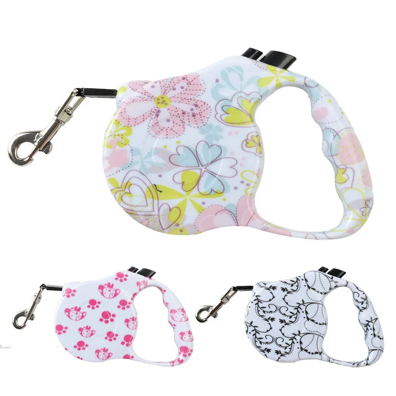 

Puppy Pet Dog Running Leashes Great Product for Walk The Dog Printed Retractable Leash for Dogs Extending Puppy Walking Leads