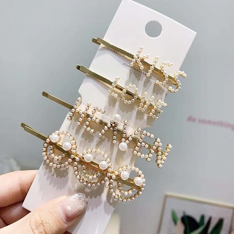 Мода рисунок со смайликом с жемчугом и надписями на английском языке заколка для