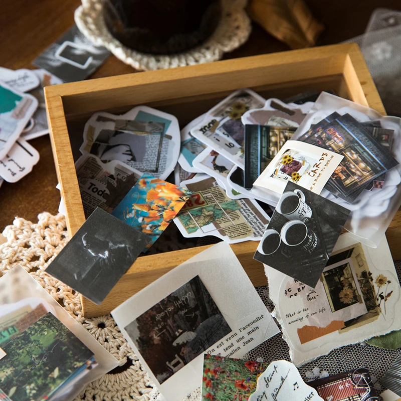 

40 шт./лот, бумажные стикеры в стиле ретро, декоративные наклейки для скрапбукинга, ручной альбом, счастливый планировщик, канцелярские прина...