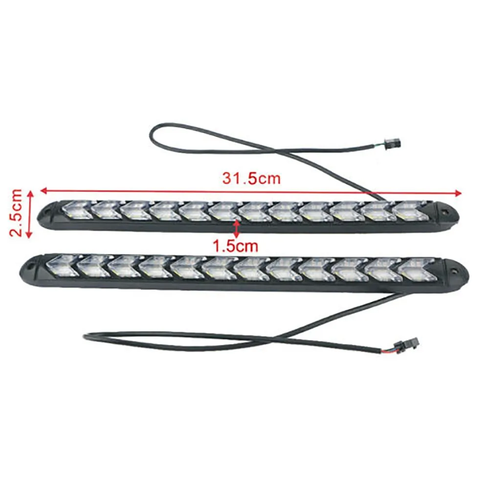

Parts 12LED Strip Lights 12V Accessories Daytime Running Light Flexible Lamp