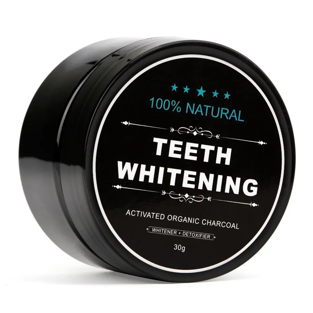 

30g Natural Teeth Whitening Powder Whitener Activated Organic Charcoal Powder Polish Teeth Clean Strengthen Smoke Coffee Remove