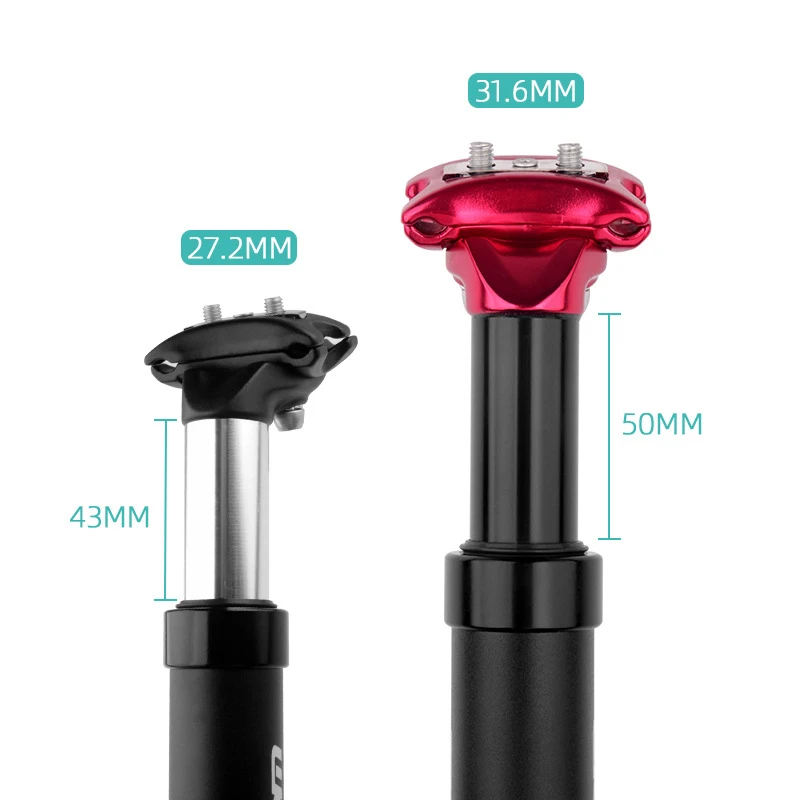 

1Pcs ZOOM Suspension Seatpost Shock Absorber Damping Alu MTB Mountain Mike Bicycle Seat Post 27.2 31.6