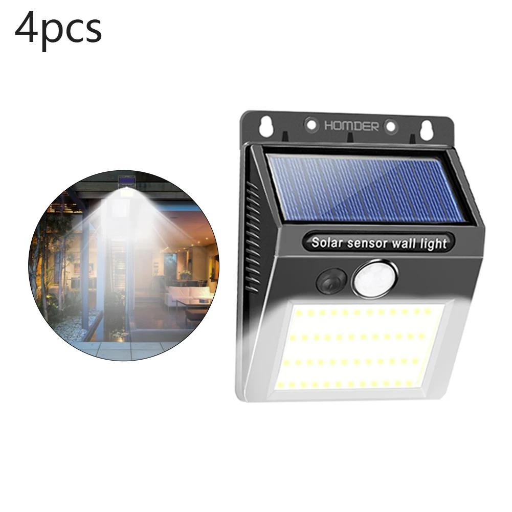4 шт. светодиодный движения Сенсор солнечный светильник наружные садовые