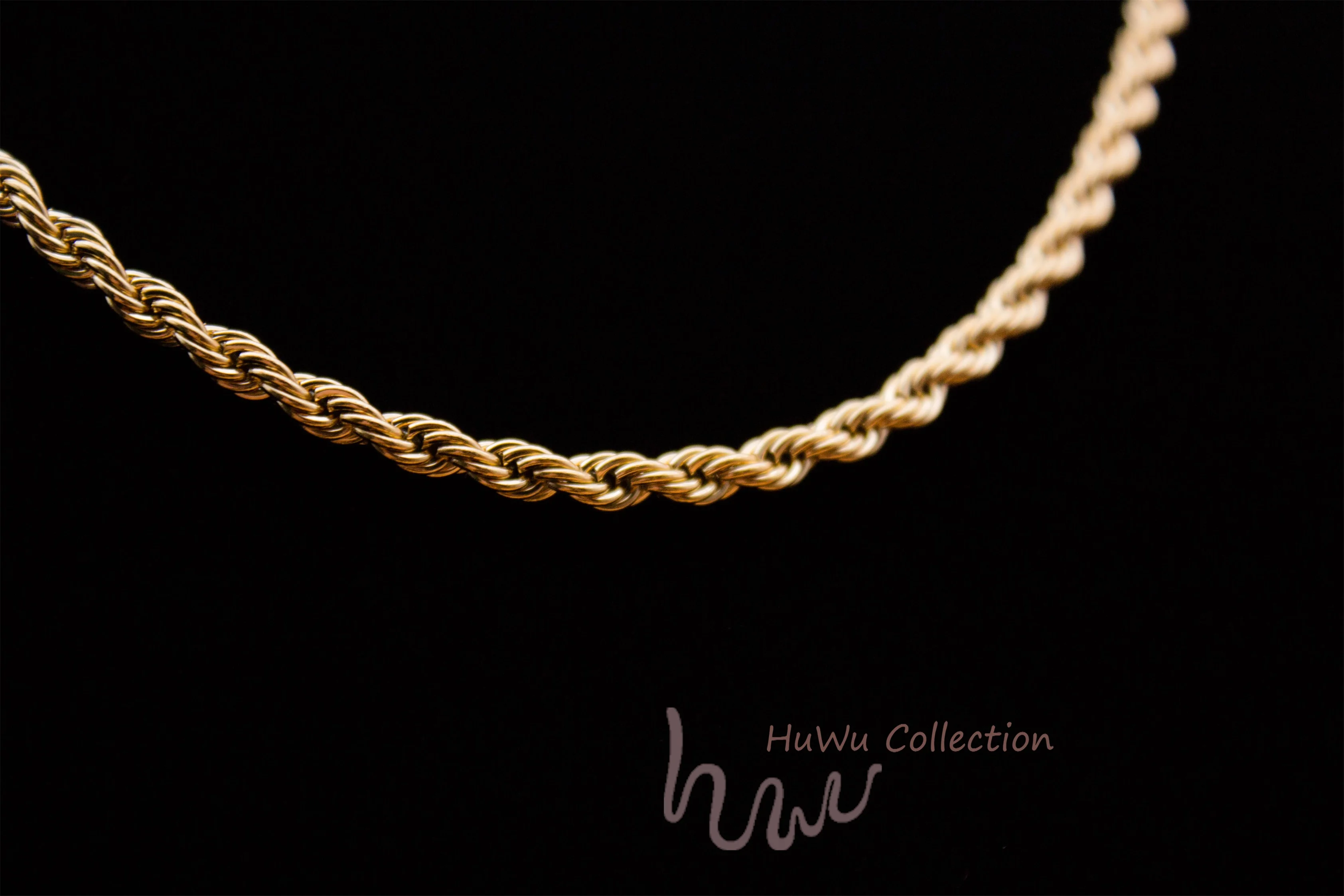Витое ожерелье цепь для мужчин и женщин уникальная 18 К покрытая нержавеющая