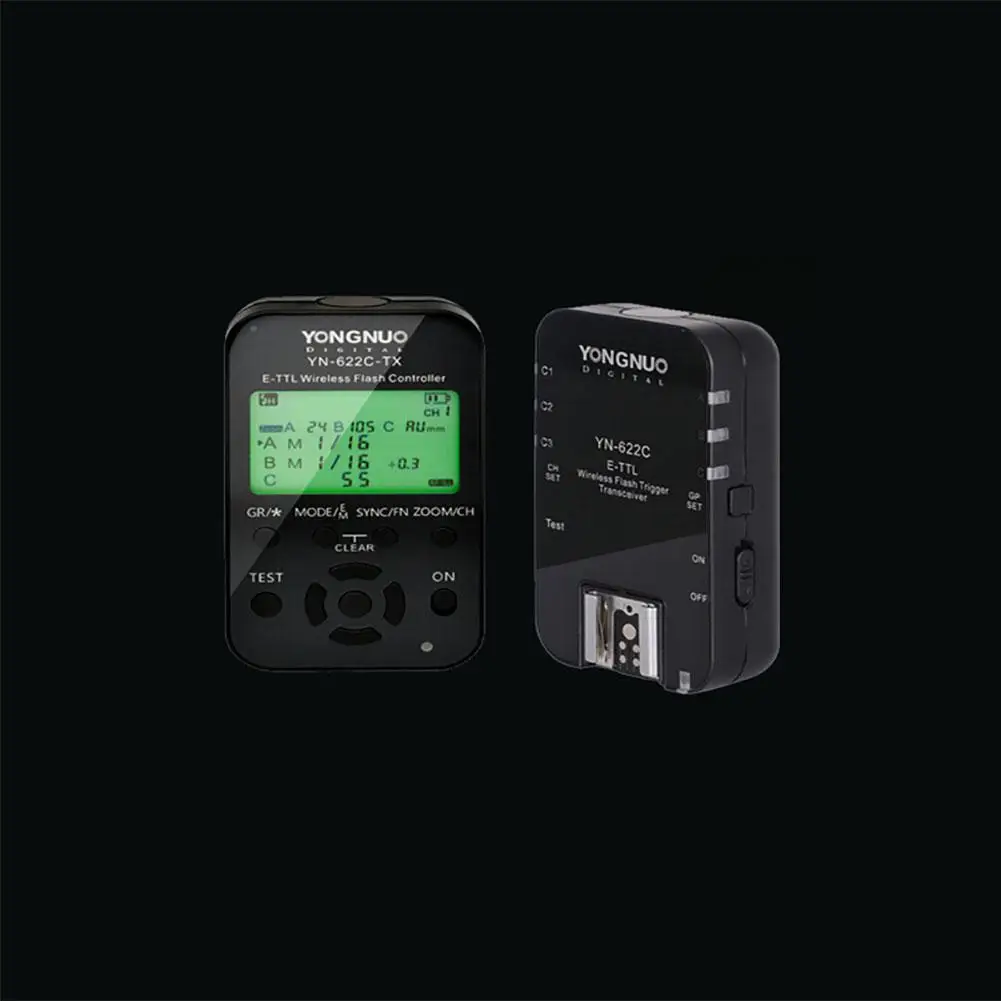 YongNuo YN622C-KIT беспроводной E-TTL комплект триггера вспышки с светодиодный экран для