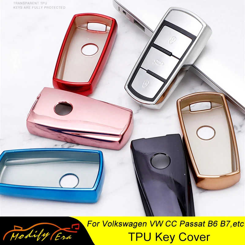 

TPU Car Remote Key Case Cover Holder Shell Fob for Volkswagen Golf MK7 Passat CC Passat B6 B7 B8 Passat 3C CC Magotan R36 B5 B7L