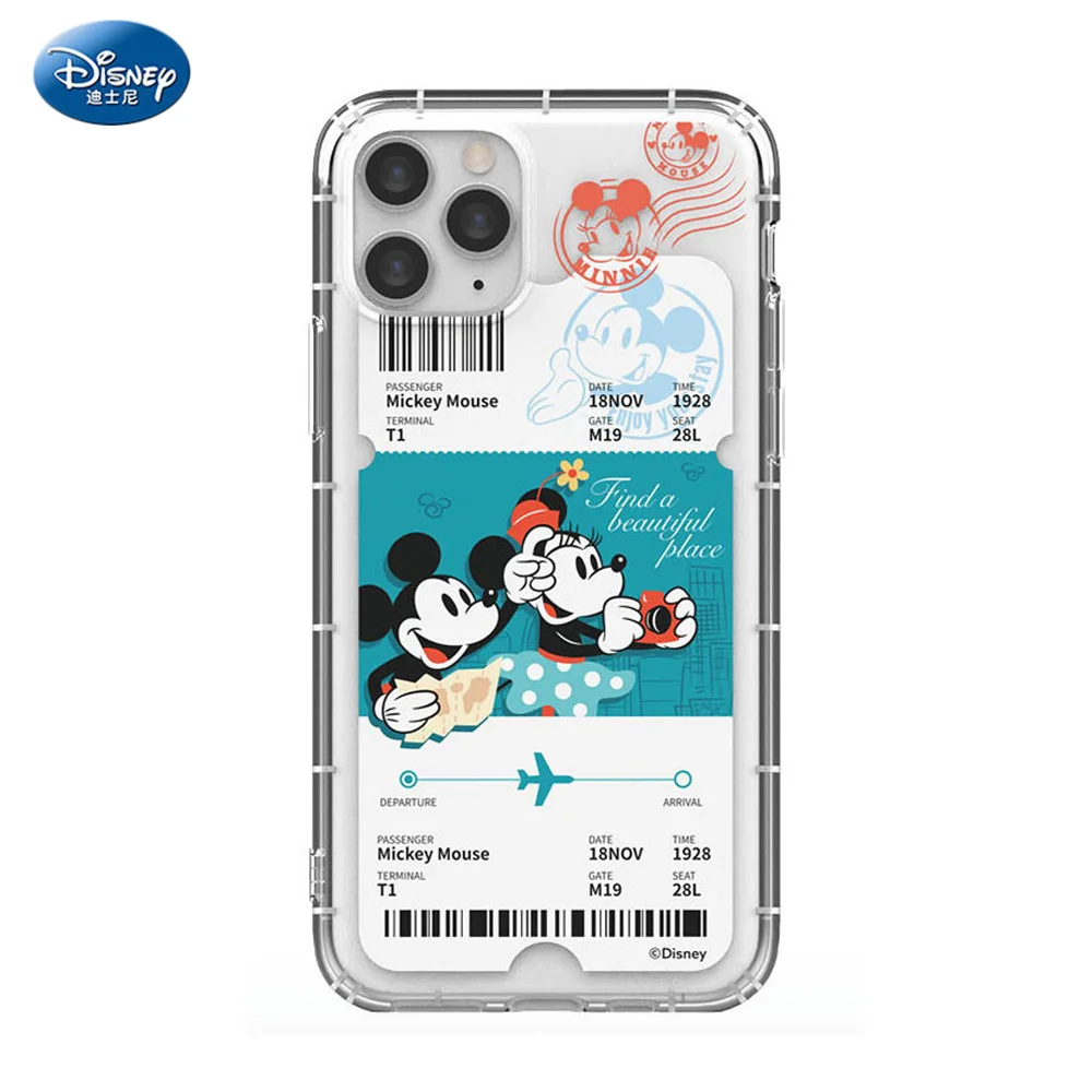 Macio para Iphone Capa de Silicone Bilhetes de ar Original Disney Mickey Minnie Case 11 Pro Max 12 Mini xr xs x Telefone Concha Coque