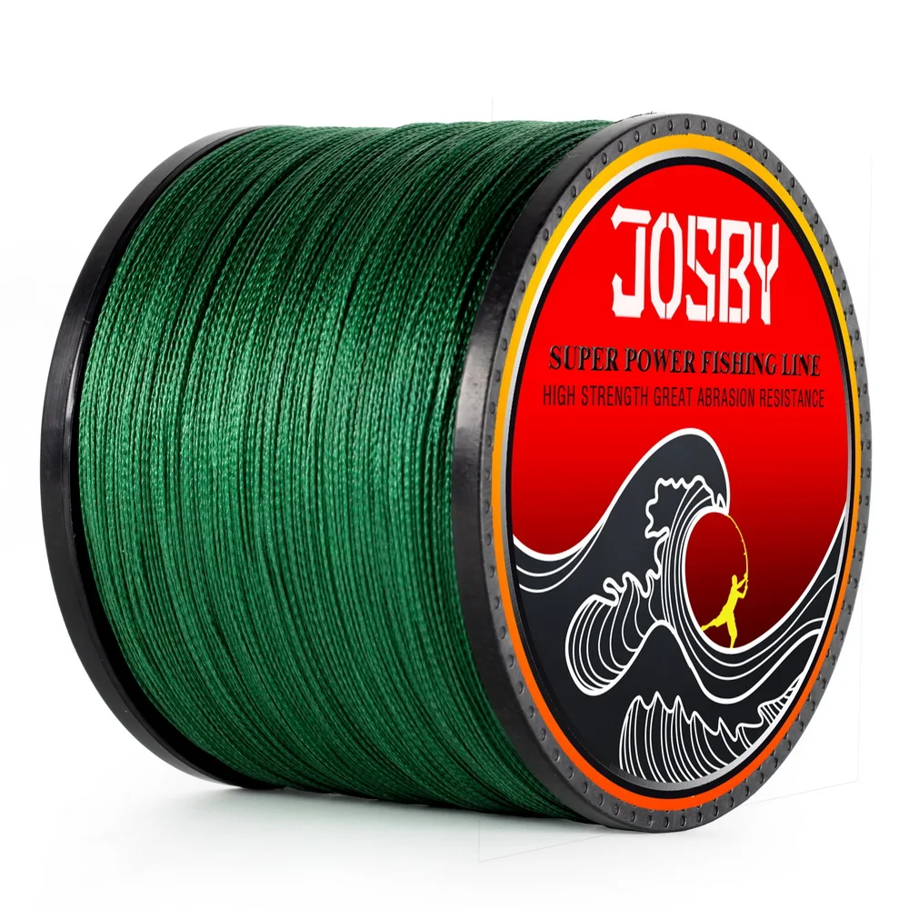 JOSBY 4 нити 1000 м PE плетеная рыболовная леска для соленой воды плетеный Карп