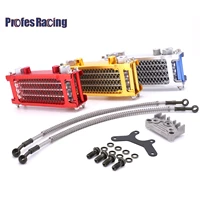 motorcycle oil cooling cooler radiator oil cooler set for 50cc 70cc 90cc 110cc 125cc 140cc horizontal engine chinese made