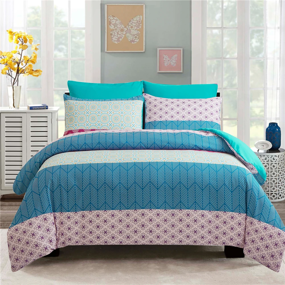 

Luxury Geometry Style Bedding Set King Queen Size Duvet Cover 2/3pcs Bedclothes Quilt Cover Pillowcases Home Textiles Bedclothes
