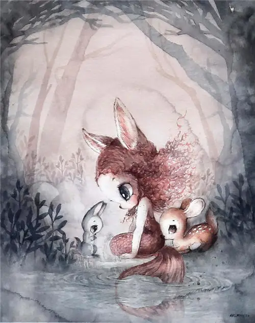 Милая девушка картина сладкий домашний декор Скандинавская Картина на холсте