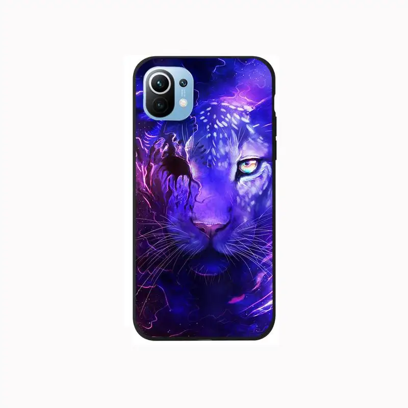 

Animal The Tiger Phone Case For Samsung S6 S7 S8 S9 S10 E S20 Edge plus lite 2019 Black soft nax fundas cover