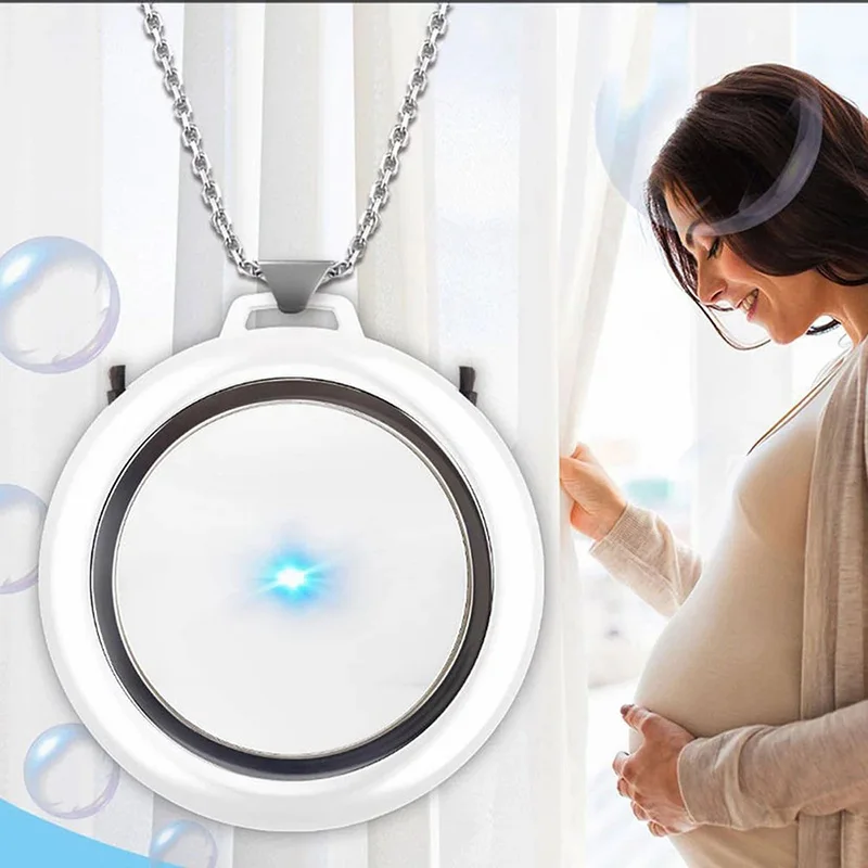 

Necklace Air Purifier Anion Filter Air Cleaner for Car Home Rechargeable Suitable for Travel Driving Home Public Places