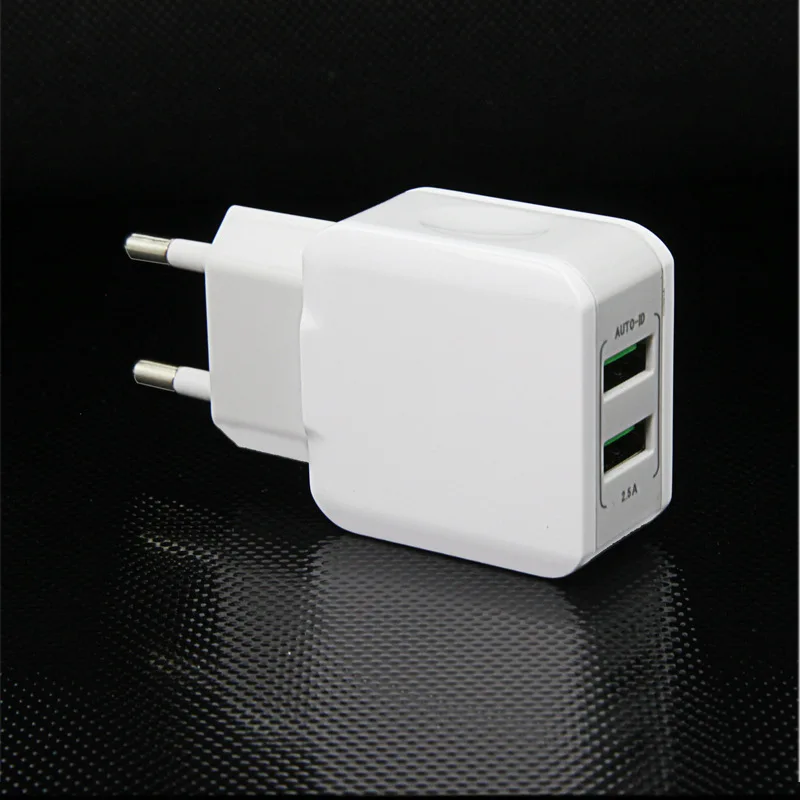 5V 2.5A двойное зарядное устройство USB для телефона быстрое портативное США и ЕС