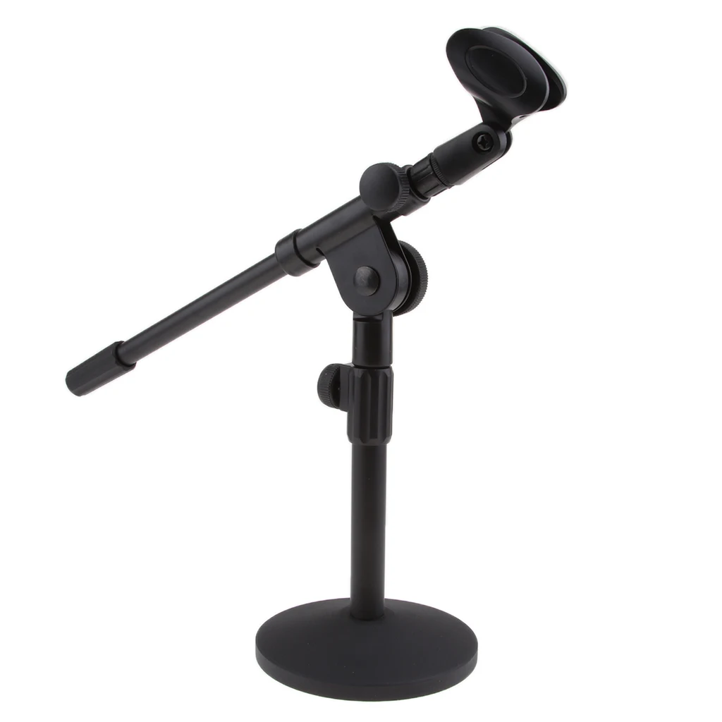 

MagiDeal Adjustable Microphone Stand with Clip & 2pcs Mic Sponge Cover