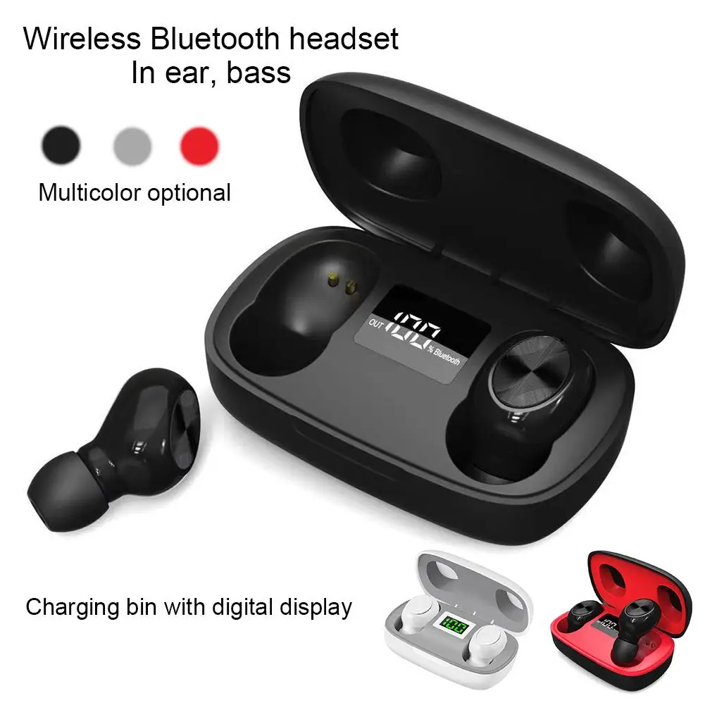 Беспроводные наушники со светодиодный ным дисплеем bluetooth 5 0 TWS беспроводные