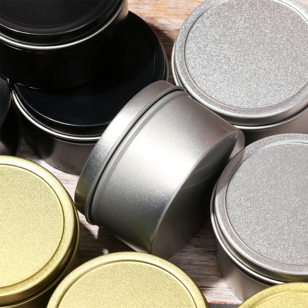 100 мл 7*7*4 см свечи круглые металлические банки для хранения Чехол DIY косметический