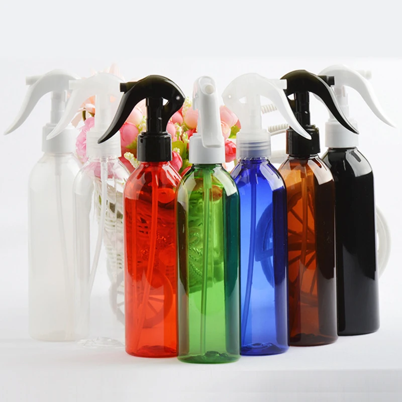 

20 штук 250ml Пустые триггер контейнеры с помпой тумана, пластиковая бутылка с распылителем бутылкы парфюмерного спрея ПЭТ-бутылок 250cc Цветной ...
