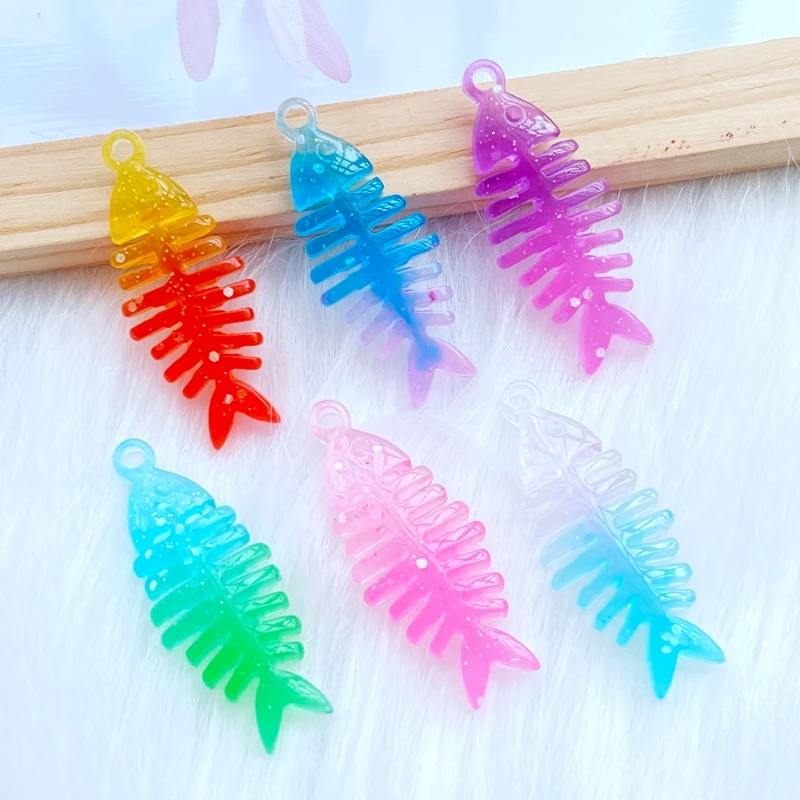 

Красивые блестящие перья из смолы 10 шт., аксессуары для украшения Kawaii DIY