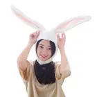 Для девочек забавные животные милая шапка с заячьими ушами Кепки головных уборов плюшевые подарочное платье для девочек вечерние шляпа новинка взрослых подростков зайца ушками на капюшоне, прямая поставка L * 5