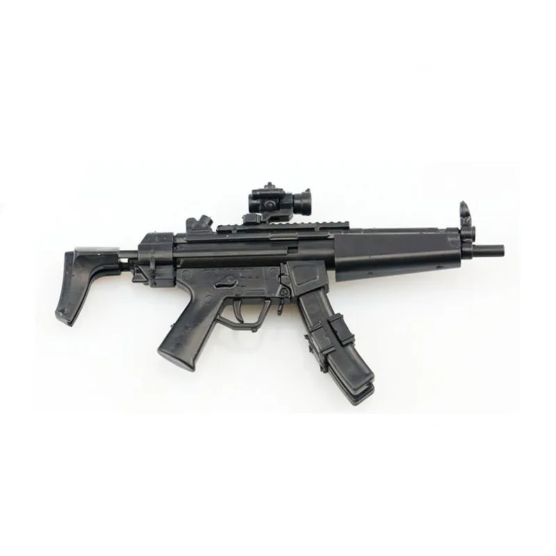 

1:6 Scale MP5 Submachine Gun Assembled Firearms Puzzle Model for 1/6 Soldier Military Weapons Building Blocks Boys Gift Toys
