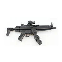 16 scale mp5 submachine gun assembled firearms puzzle model for 16 soldier military weapons building blocks boys gift toys