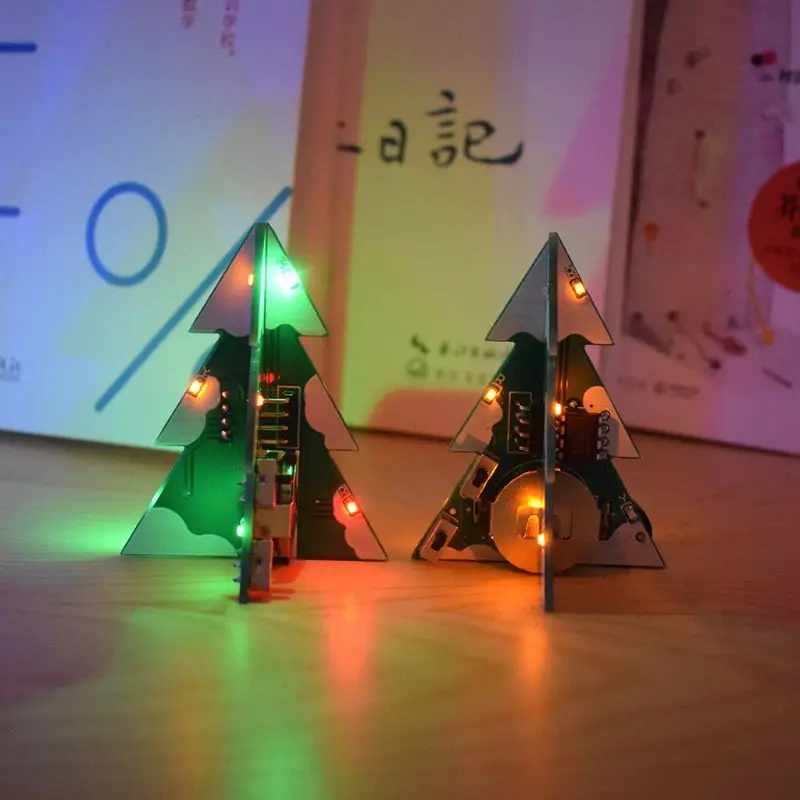 3D Мини PCB стерео Рождественская елка DIY музыкальный набор цепи электронные DIY наборы подарок