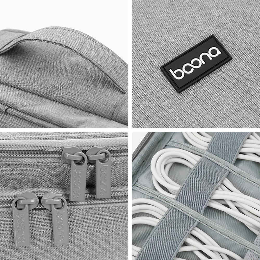 handle travel electronic accessories multipurposeorganizer storage bag case for power bank hard drive smart phone charger free global shipping