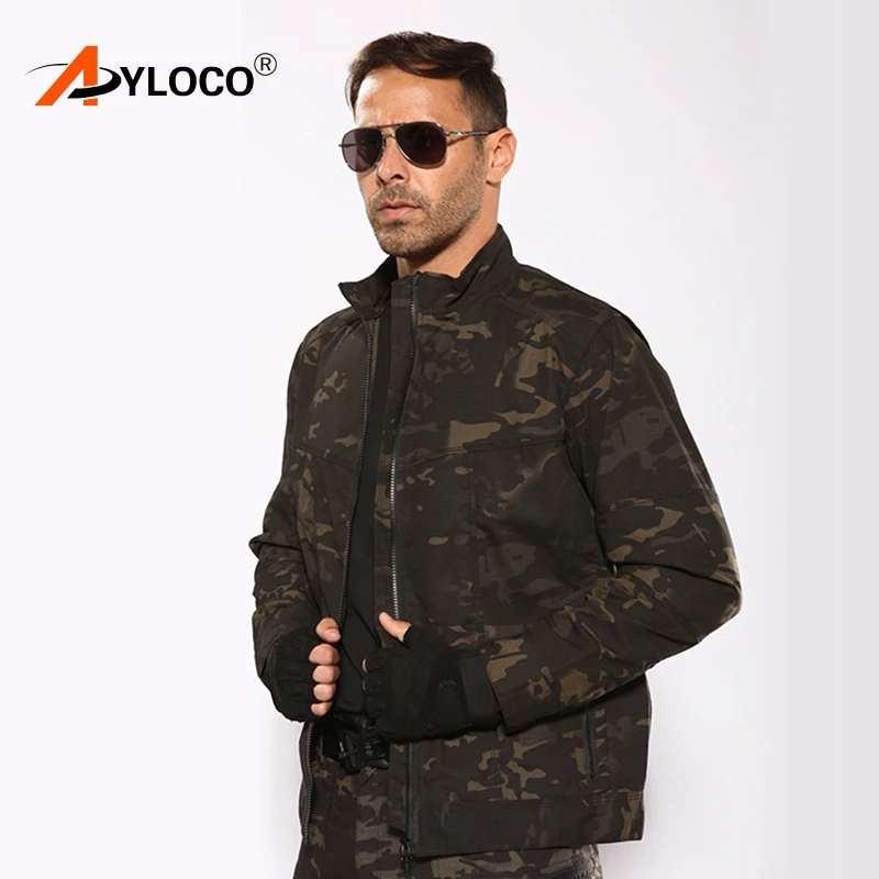 

Куртка мужская хлопковая в стиле милитари, армейская куртка-пилот в стиле ВВС, спортивный пиджак-карго для походов и тренировок, осень