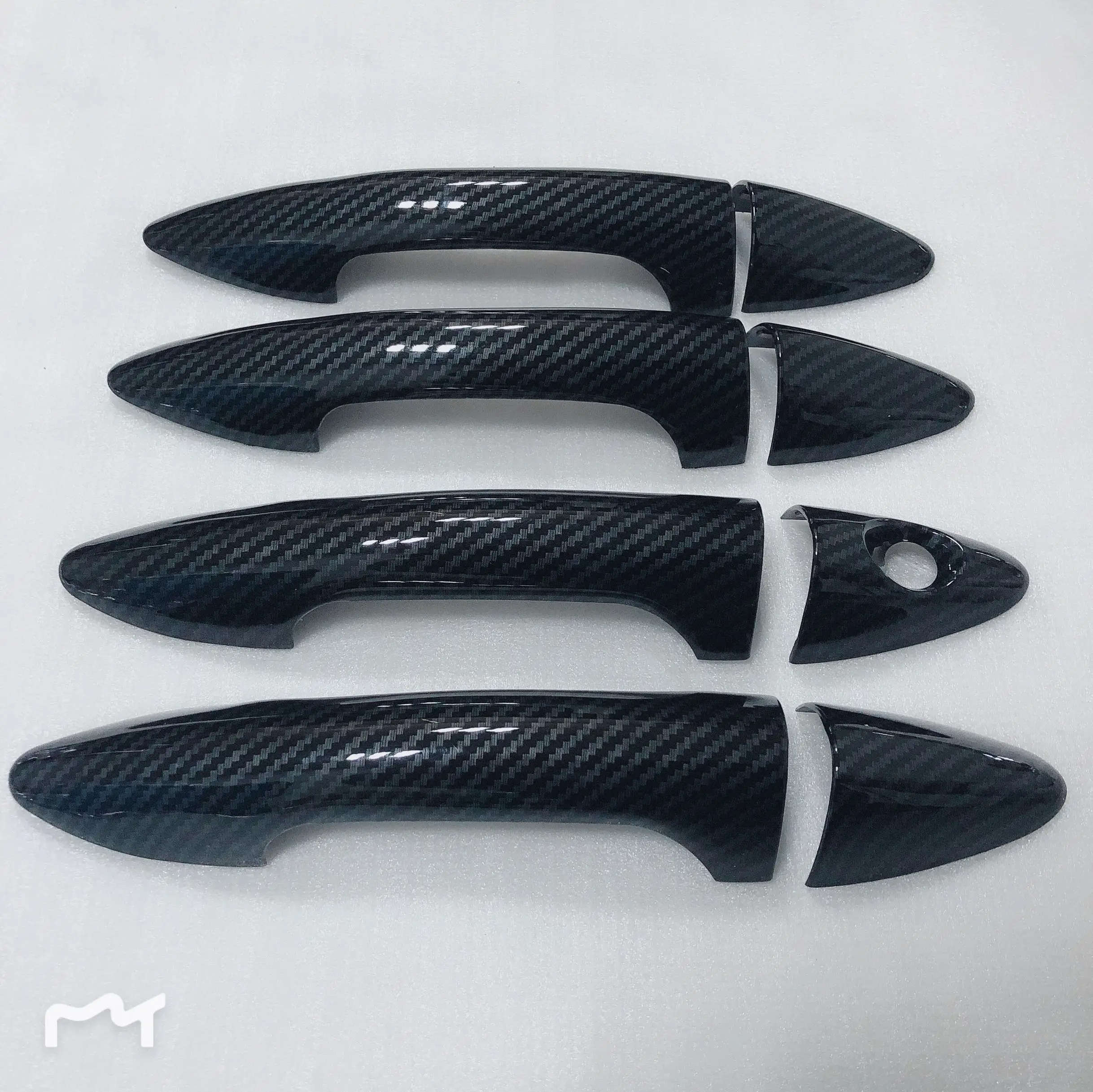 Набор из 8 предметов черные чехлы на дверные ручки АБС пластика для Hyundai VERNA/Solaris 4dr