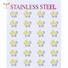 Женские серьги-гвоздики в форме бабочек, из нержавеющей стали