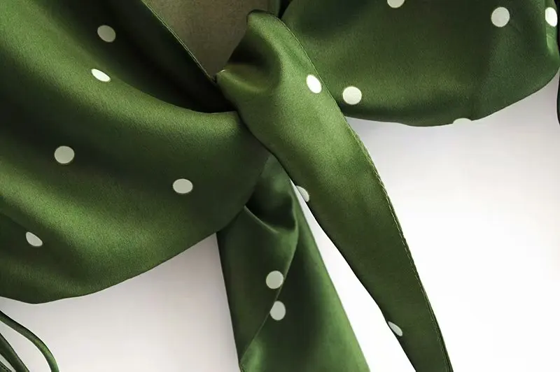 Женский укороченный топ в горошек Bazaleas модная как шелк бандажная укороченная